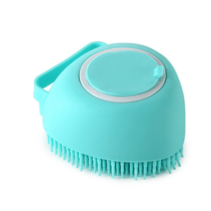 Silicone Dog Bath Massage Gloves Brush Pet Cat Bathroom Cleaning Tool Comb Brush For Dog Can Pour Shampoo Dog Grooming Supplies - key words