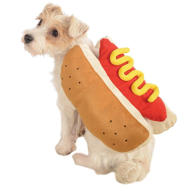 Funny Halloween Costumes For Dogs Puppy Pet Clothing Hot Dog Design Dog Clothes Pet Apparel Dressing Up Cat Party Costume Suit - key words