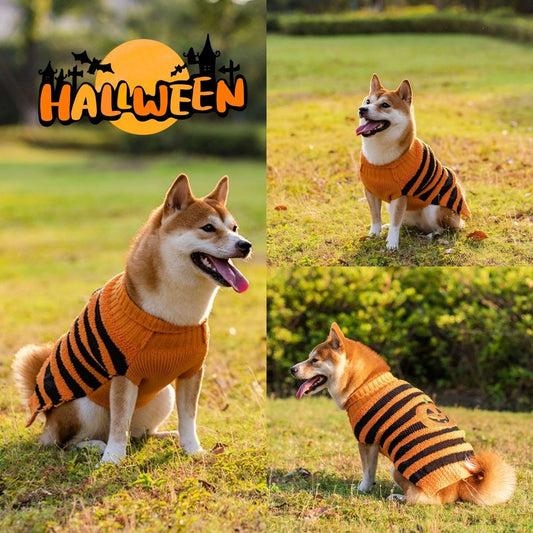 Halloween Dog Sweaters Pet Costume Teddy Warm Leisure Sweater Cosplay Clothes For Dogs Pets Outfits - key words
