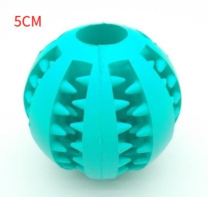 Pet Slow Feeder Dog Toy Cute Funny Rubber Dog Ball Toy - key words