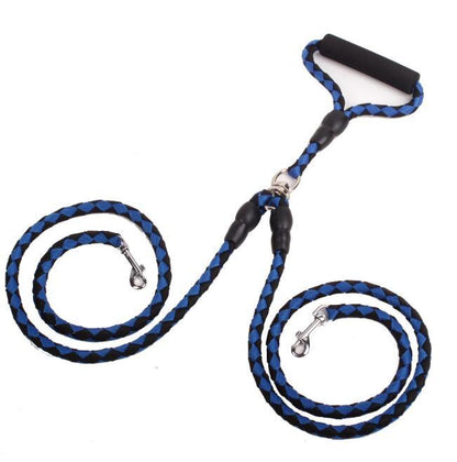 Double-Ended Traction Rope For Walking The Dog Hand-Double-Ended Traction Rope One Plus Two Leash Collar Pet Supplies Dog Collar - key words