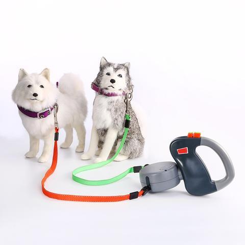 Retractable Dual Pet Dog Walking Leash - key words