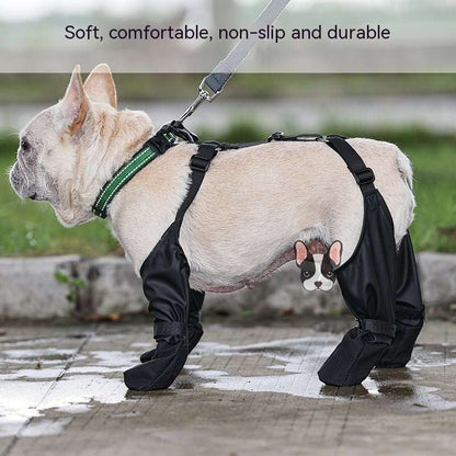 Waterproof Dog Shoes Adjustable Dog Boots Pet Breathbale Shoes For Outdoor Walking Soft French Dog Shoes Pets Paws Protector Pet Products - key words