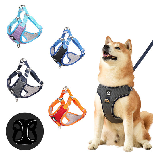 Pet Dog Harness Puppy Adjustable Breathable Mesh Reflective Saddle For Small Medium Dogs Cats Pet Supplies - key words