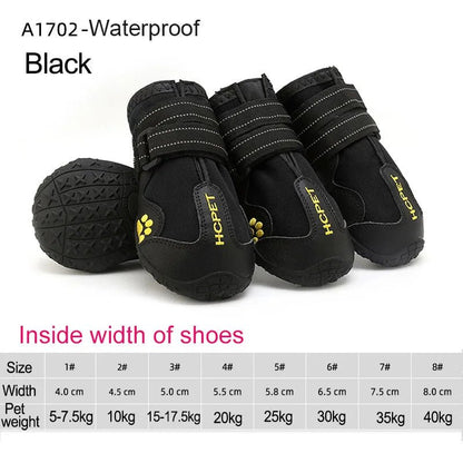4pcs/set Pet Dog Shoes - Everpeakgoods