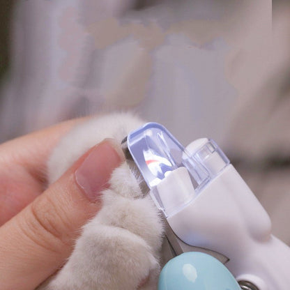 Pet Nail Clippers Dog Nail Clippers Cat Nail Clippers LED Electric Nail Grinder Pet Supplies LED Light Pet Nail Clippers - key words