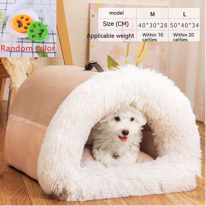 New Splice Portable Pet Nest Portable Autumn And Winter Warm Dog Nest Moisture-proof Long Fur Cat Nest Cross Border Pet Nest - key words