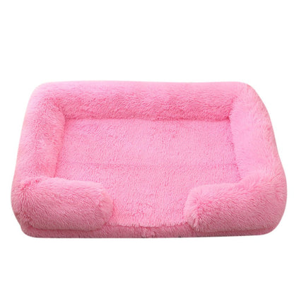 Plush Round Pet Bed Dog Bed Winter - key words