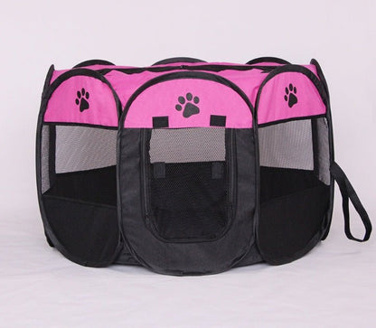 Folding Octagonal Pet Fence Oxford Cloth Cat And Dog Kennel - key words