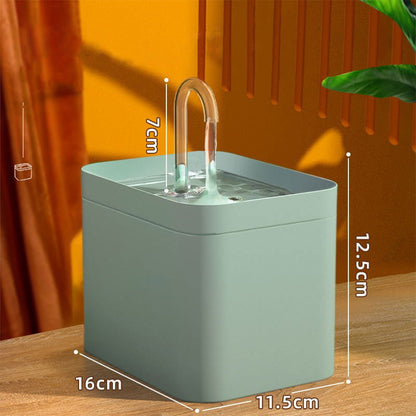 Automatic Cat Water Fountain Auto Filter USB Electric Mute Cat Drinker Bowl 1.5L Recirculate Filtring Drinker For Cats Pet Water Dispenser - key words