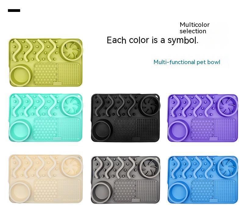 Dog Silicone Licking Pad Pet Licking Mat Silicone Smelling Mat Multifunctional Food Bowl Pets Supplies - key words