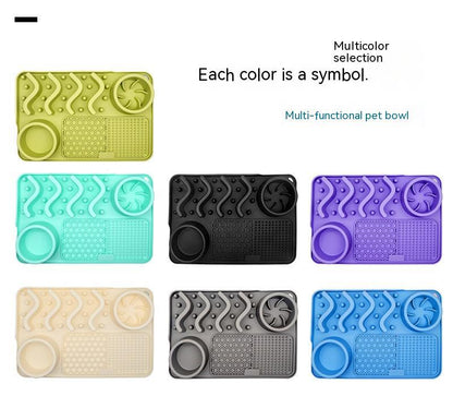 Dog Silicone Licking Pad Pet Licking Mat Silicone Smelling Mat Multifunctional Food Bowl Pets Supplies - key words