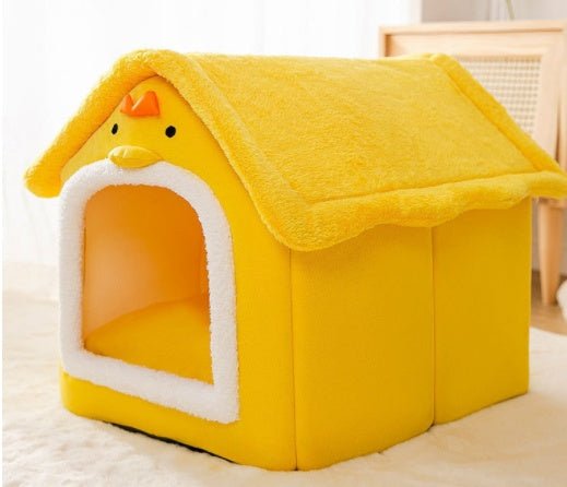 Foldable Dog House Pet Cat Bed Winter Dog Villa Sleep Kennel Removable Nest Warm Enclosed Cave Sofa Pets Supplies - key words