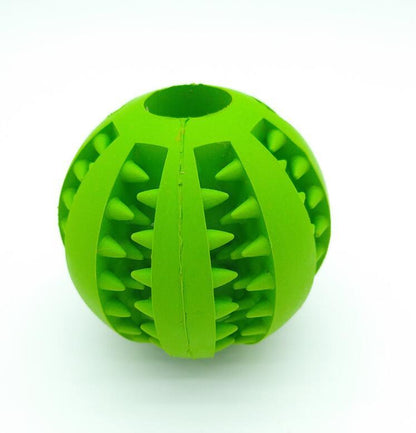 Pet Slow Feeder Dog Toy Cute Funny Rubber Dog Ball Toy - key words