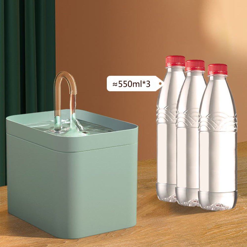 Automatic Cat Water Fountain Auto Filter USB Electric Mute Cat Drinker Bowl 1.5L Recirculate Filtring Drinker For Cats Pet Water Dispenser - key words