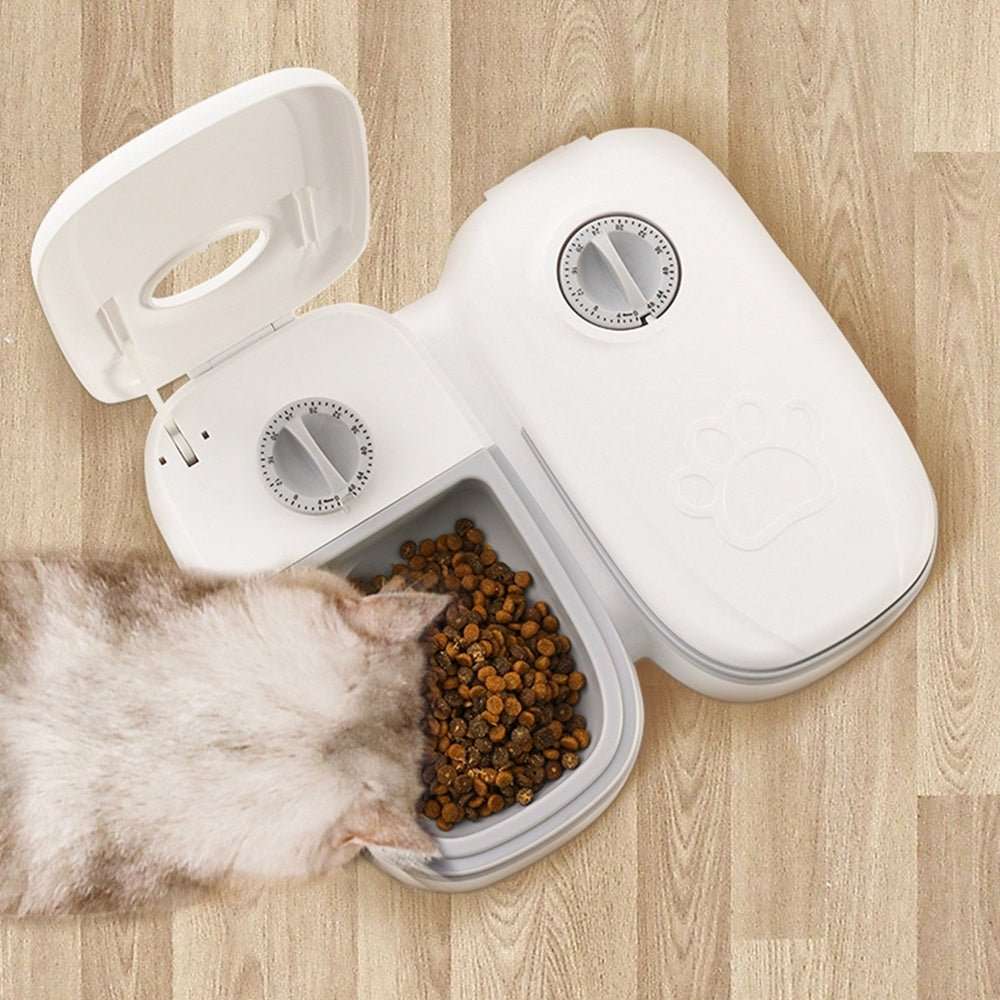 Automatic Pet Feeder Smart Food Dispenser For Cats Dogs Timer Stainless Steel Bowl Auto Dog Cat Pet Feeding Pets Supplies - key words