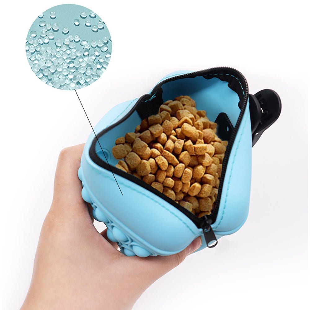 Bag Silicone Feed Dogs Treat Pouch Pet Training Bag Bundle Pocket Waist Pack Pet Portable Dog Training Waist Bag Treat Snack Bait Dogs Soft Washable Outdoor Feed Storage Pouch Food Reward Silica Bags - key words