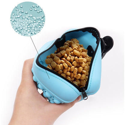 Bag Silicone Feed Dogs Treat Pouch Pet Training Bag Bundle Pocket Waist Pack Pet Portable Dog Training Waist Bag Treat Snack Bait Dogs Soft Washable Outdoor Feed Storage Pouch Food Reward Silica Bags - key words