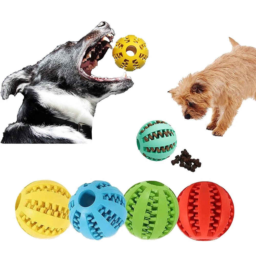 Toys for Dogs Rubber Dog Ball for Puppy Funny Dog Toys for Pet Puppies Large Dogs Tooth Cleaning Snack Ball Toy for Pet Products - key words