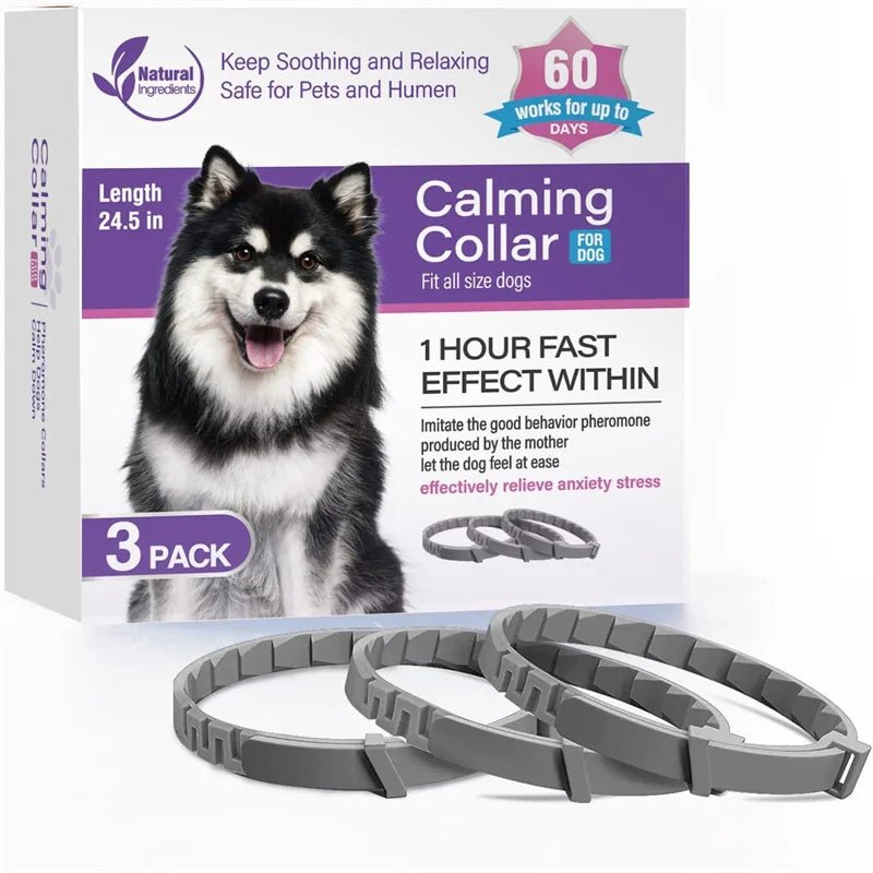 3/4 Pc Dogs Calming Pheromone Collars Cats Relieve Anxiety Adjustable Comfortable Collar For Puppy Kitten Large Pets Accessories - key words