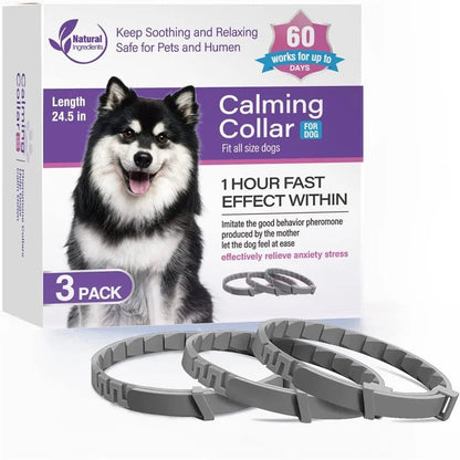 3/4 Pc Dogs Calming Pheromone Collars Cats Relieve Anxiety Adjustable Comfortable Collar For Puppy Kitten Large Pets Accessories - key words
