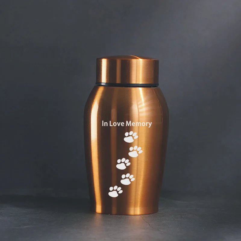 New Multi-Colored Stainless Steel Dog Urns Dog Cat Bird Mouse Cremation Ashes Urn Sealed Funeral for Dogs Pet Souvenir Jar - key words