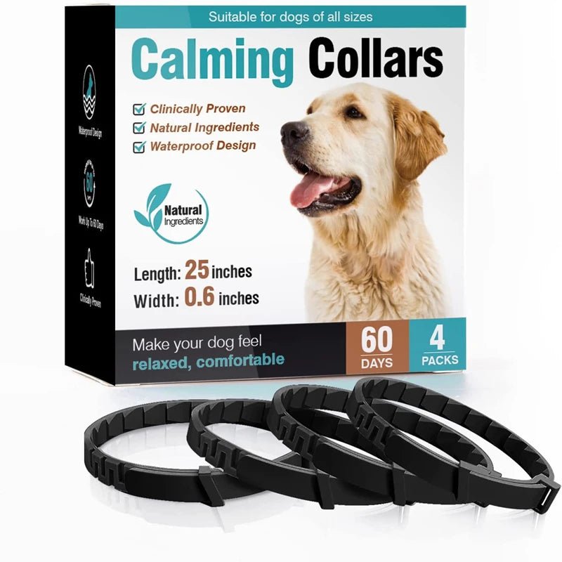 3/4 Pc Dogs Calming Pheromone Collars Cats Relieve Anxiety Adjustable Comfortable Collar For Puppy Kitten Large Pets Accessories - key words