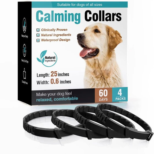 3/4 Pc Dogs Calming Pheromone Collars Cats Relieve Anxiety Adjustable Comfortable Collar For Puppy Kitten Large Pets Accessories - key words