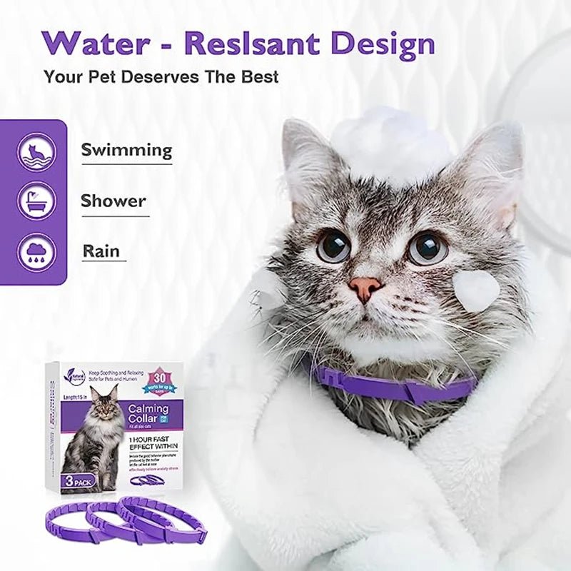 3/4 Pc Dogs Calming Pheromone Collars Cats Relieve Anxiety Adjustable Comfortable Collar For Puppy Kitten Large Pets Accessories - key words