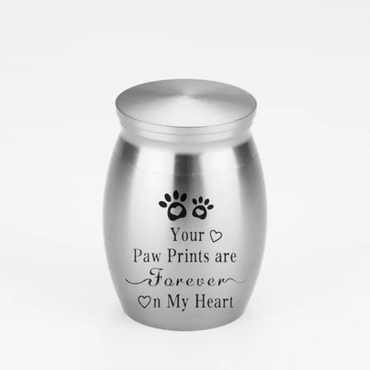 Mini Pet Ashes Sealed Box Pet Paw Print Moisture Proof Funeral Urn for Pets Waterproof Dustproof Pet Teeth Hair Storage Box - key words