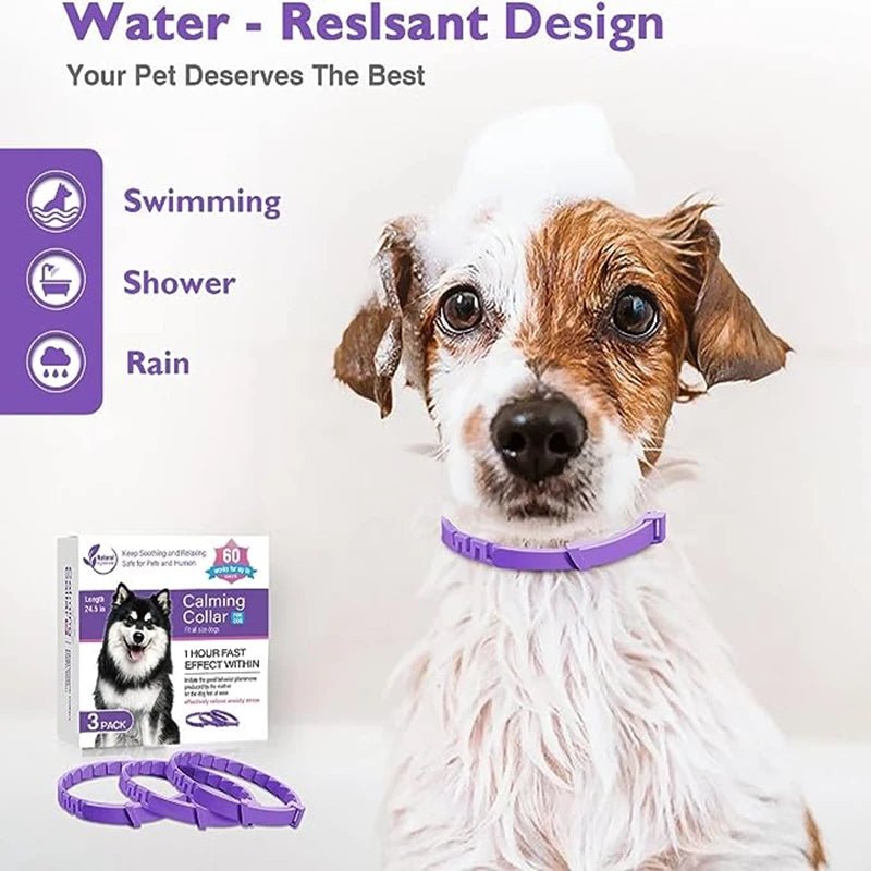 3/4 Pc Dogs Calming Pheromone Collars Cats Relieve Anxiety Adjustable Comfortable Collar For Puppy Kitten Large Pets Accessories - key words