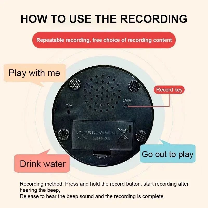 Personalized Sound Buzzers Recordable Answer Buzzers Talking Button Dogs Button for Communication Dog Training - key words