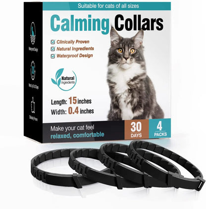 3/4 Pc Dogs Calming Pheromone Collars Cats Relieve Anxiety Adjustable Comfortable Collar For Puppy Kitten Large Pets Accessories - key words