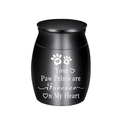 Mini Pet Ashes Sealed Box Pet Paw Print Moisture Proof Funeral Urn for Pets Waterproof Dustproof Pet Teeth Hair Storage Box - key words