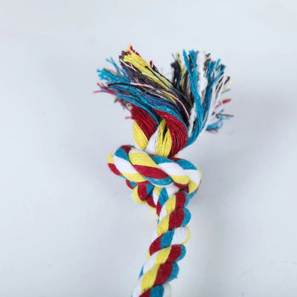 1 Pcs Random Pet Puppy Chew Toy Cotton Knot Rope Molar Toy Durable Hemp Rope Knot Dog Toy Pet Teeth Cleaning Supplies - key words