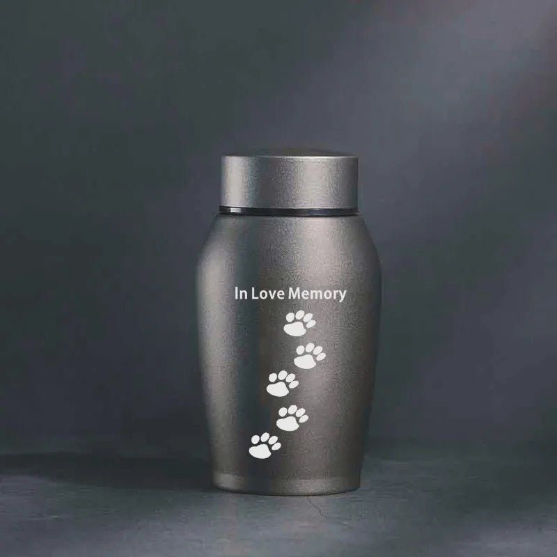 New Multi-Colored Stainless Steel Dog Urns Dog Cat Bird Mouse Cremation Ashes Urn Sealed Funeral for Dogs Pet Souvenir Jar - key words