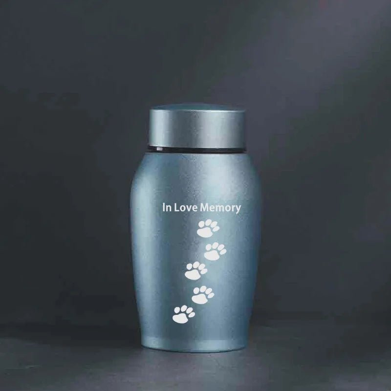 New Multi-Colored Stainless Steel Dog Urns Dog Cat Bird Mouse Cremation Ashes Urn Sealed Funeral for Dogs Pet Souvenir Jar - key words