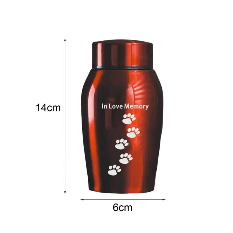 New Multi-Colored Stainless Steel Dog Urns Dog Cat Bird Mouse Cremation Ashes Urn Sealed Funeral for Dogs Pet Souvenir Jar - key words