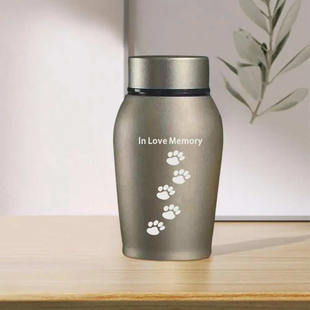 New Multi-Colored Stainless Steel Dog Urns Dog Cat Bird Mouse Cremation Ashes Urn Sealed Funeral for Dogs Pet Souvenir Jar - key words