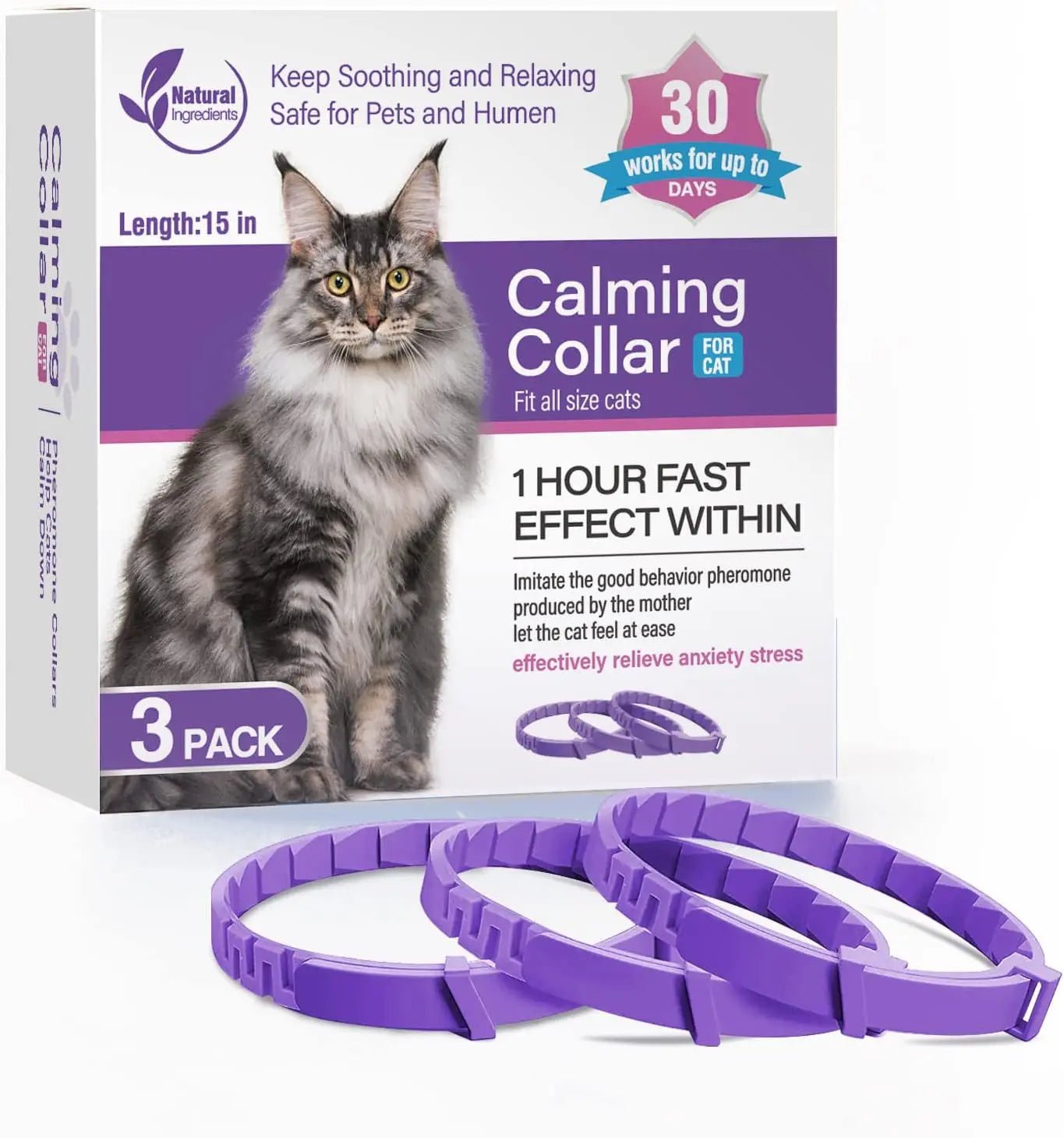 3/4 Pc Dogs Calming Pheromone Collars Cats Relieve Anxiety Adjustable Comfortable Collar For Puppy Kitten Large Pets Accessories - key words
