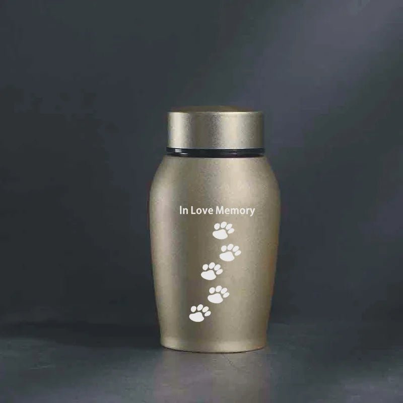New Multi-Colored Stainless Steel Dog Urns Dog Cat Bird Mouse Cremation Ashes Urn Sealed Funeral for Dogs Pet Souvenir Jar - key words