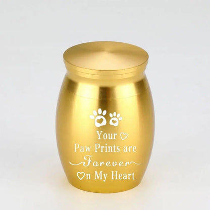 Mini Pet Ashes Sealed Box Pet Paw Print Moisture Proof Funeral Urn for Pets Waterproof Dustproof Pet Teeth Hair Storage Box - key words