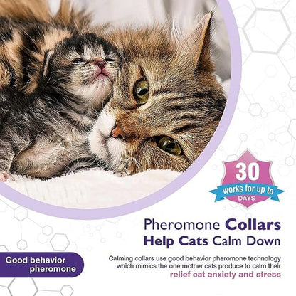 3/4 Pc Dogs Calming Pheromone Collars Cats Relieve Anxiety Adjustable Comfortable Collar For Puppy Kitten Large Pets Accessories - key words