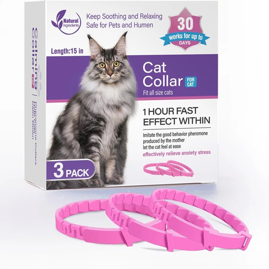 3/4 Pc Dogs Calming Pheromone Collars Cats Relieve Anxiety Adjustable Comfortable Collar For Puppy Kitten Large Pets Accessories - key words