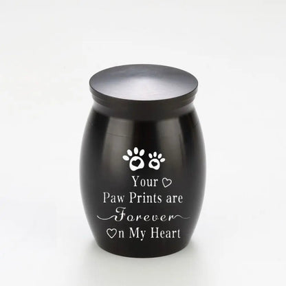 Mini Pet Ashes Sealed Box Pet Paw Print Moisture Proof Funeral Urn for Pets Waterproof Dustproof Pet Teeth Hair Storage Box - key words