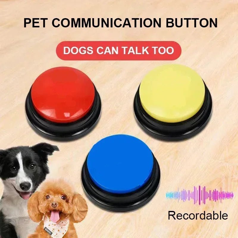 Personalized Sound Buzzers Recordable Answer Buzzers Talking Button Dogs Button for Communication Dog Training - key words
