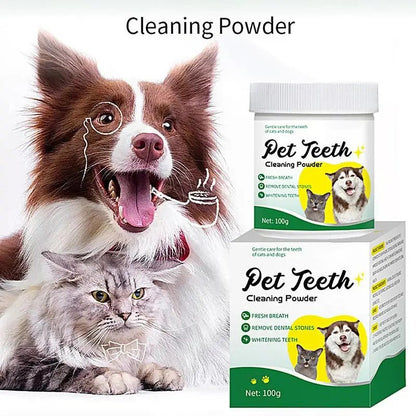 Food grade canine tooth cleaning powder, advanced care 100g formula, small and medium-sized canine tooth powder - key words