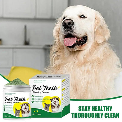 Food grade canine tooth cleaning powder, advanced care 100g formula, small and medium-sized canine tooth powder - key words