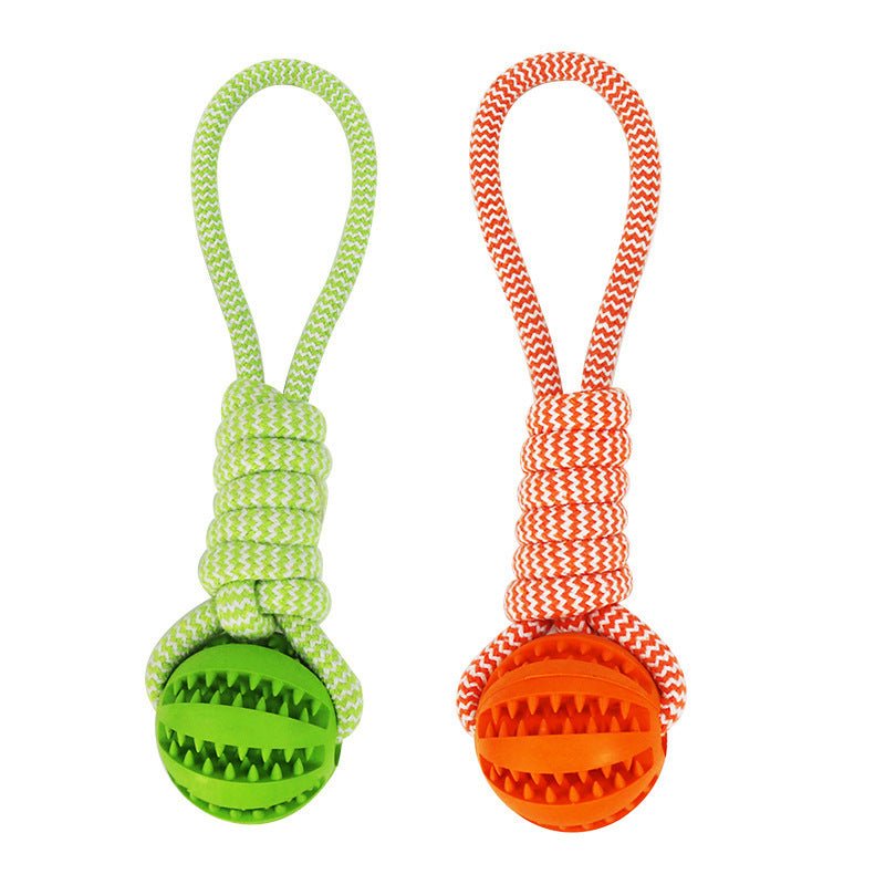 Dog Toys Treat Balls Interactive Hemp Rope Rubber Leaking Balls For Small Dogs Chewing Bite Resistant Toys Pet Tooth Cleaning Bite Resistant Toy Ball For Pet Dogs Puppy - key words