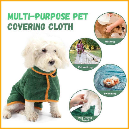 Absorbent Pet Bathrobe With Waist-wrapped Microfiber - key words